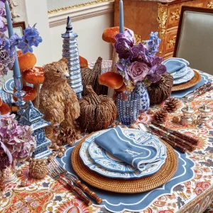 Store Elodie Blue Candle Holders (Pair) Candle Holders