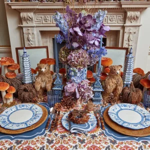 Store Elodie Blue Candle Holders (Pair) Candle Holders