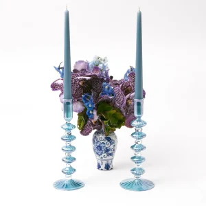 Store Elodie Blue Candle Holders (Pair) Candle Holders