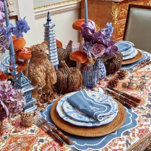 Store Elodie Blue Candle Holders (Pair) Candle Holders