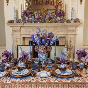 Store Elodie Blue Candle Holders (Pair) Candle Holders