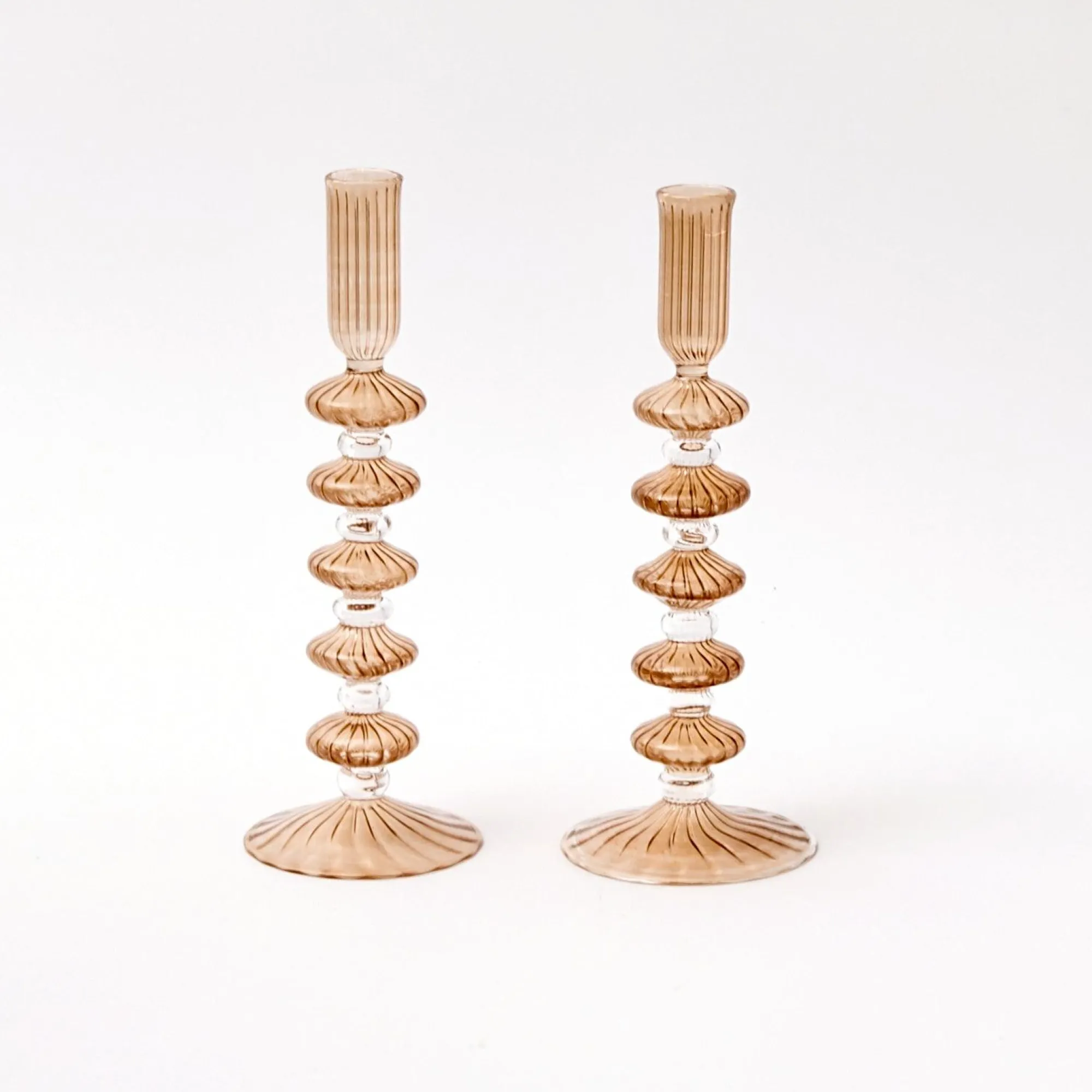 elodie_chestnut_candle_ho_0.webp Store Elodie Chestnut Candle Holder (Pair) Candle Holders