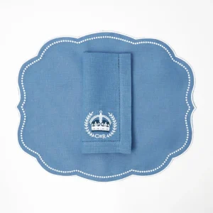 Flash Sale Eloise Blue Placemats & Coronation Napkins (Set Of 4) Table Linen Sets