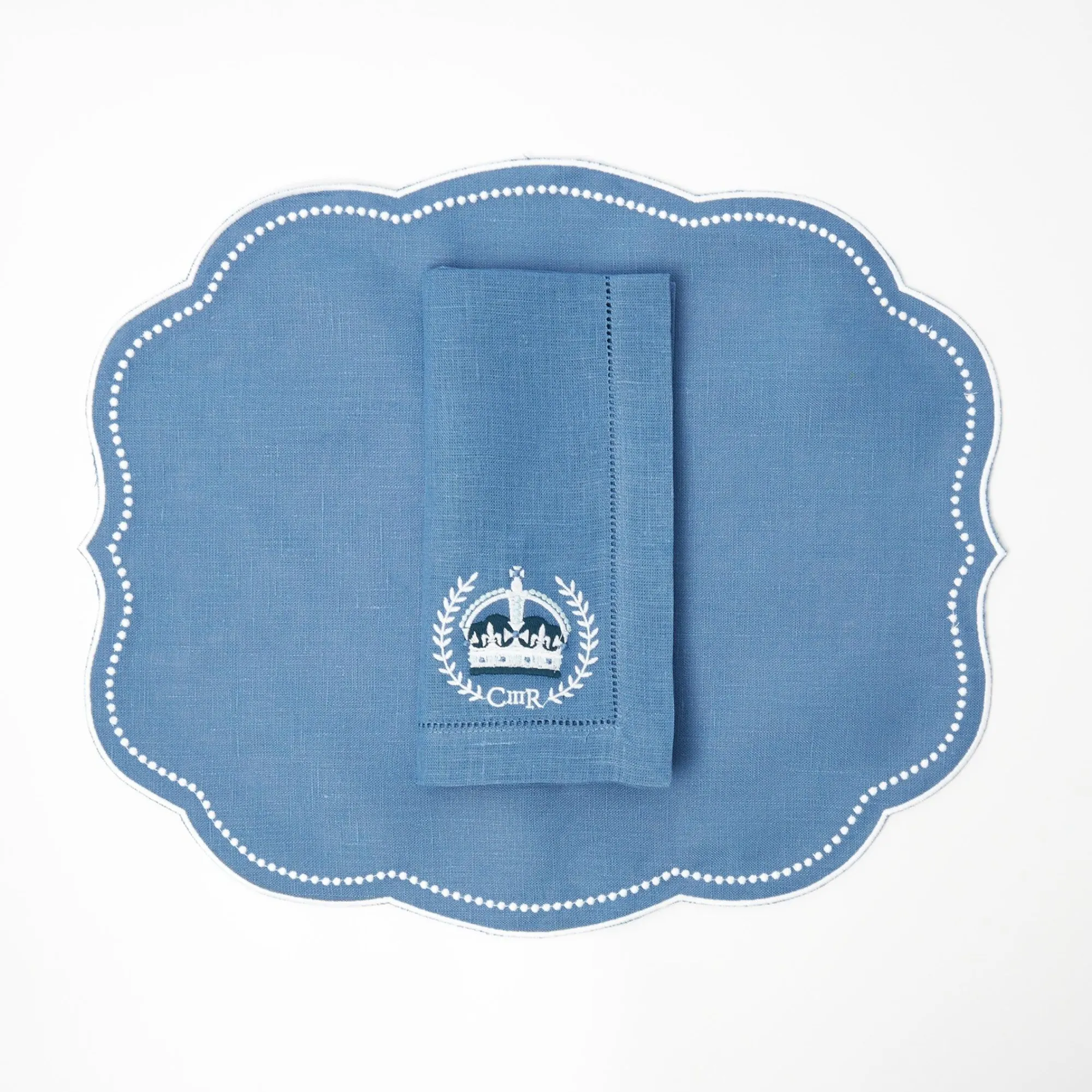 eloise_blue_placemats__co_20.webp Flash Sale Eloise Blue Placemats & Coronation Napkins (Set Of 4) Table Linen Sets