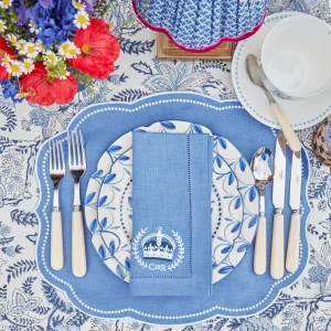 Flash Sale Eloise Blue Placemats & Coronation Napkins (Set Of 4) Table Linen Sets