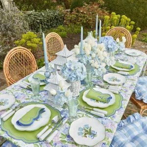 Hot Eloise Green And Blue Placemats & Napkins (Set Of 4) Table Linen Sets
