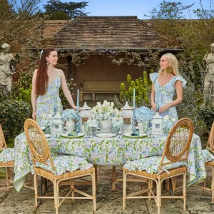 Hot Eloise Green And Blue Placemats & Napkins (Set Of 4) Table Linen Sets