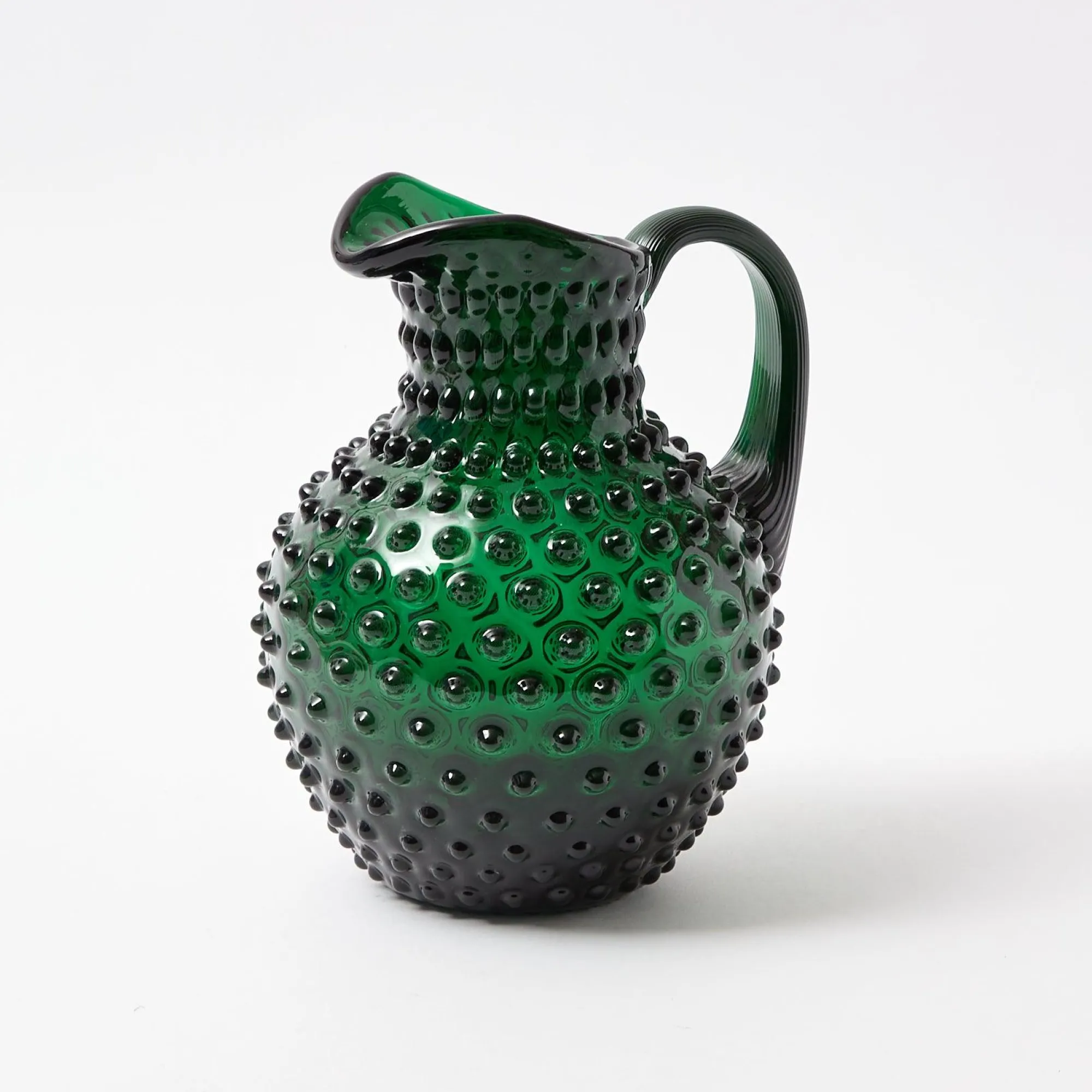 emerald_green_hobnail_jug_7.webp Discount Emerald Green Hobnail Jug Jugs