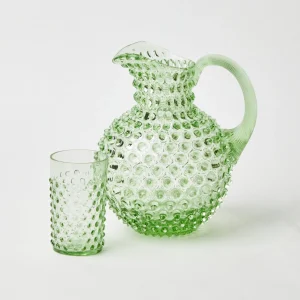 Best Emerald Hobnail Glasses & Jug Set Glassware Sets