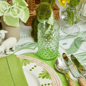 Clearance Emerald Hobnail Glasses (Set Of 6) Glasses