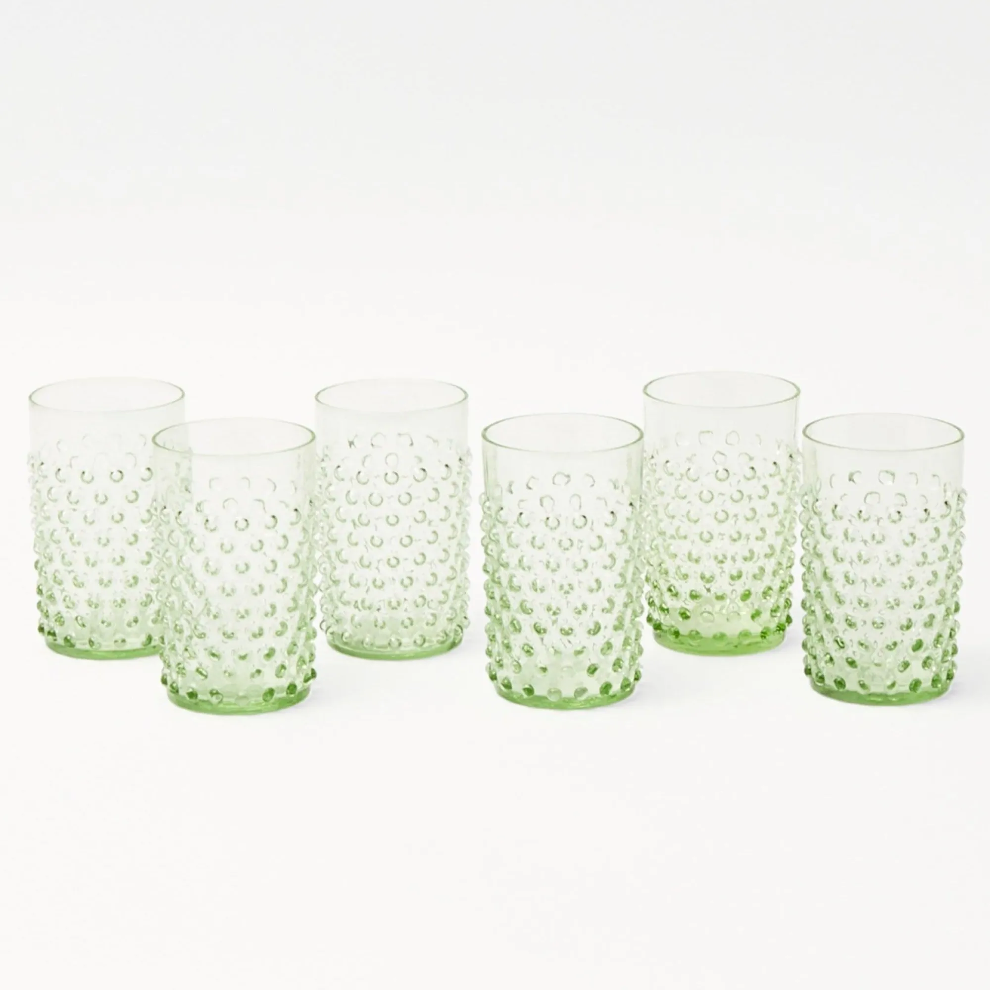 emerald_hobnail_glasses_s_16.webp Clearance Emerald Hobnail Glasses (Set Of 6) Glasses
