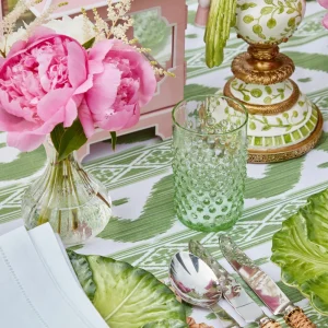 Discount Emerald Hobnail Jug With Rose Handle & Glasses (Set Of 6) Glasses