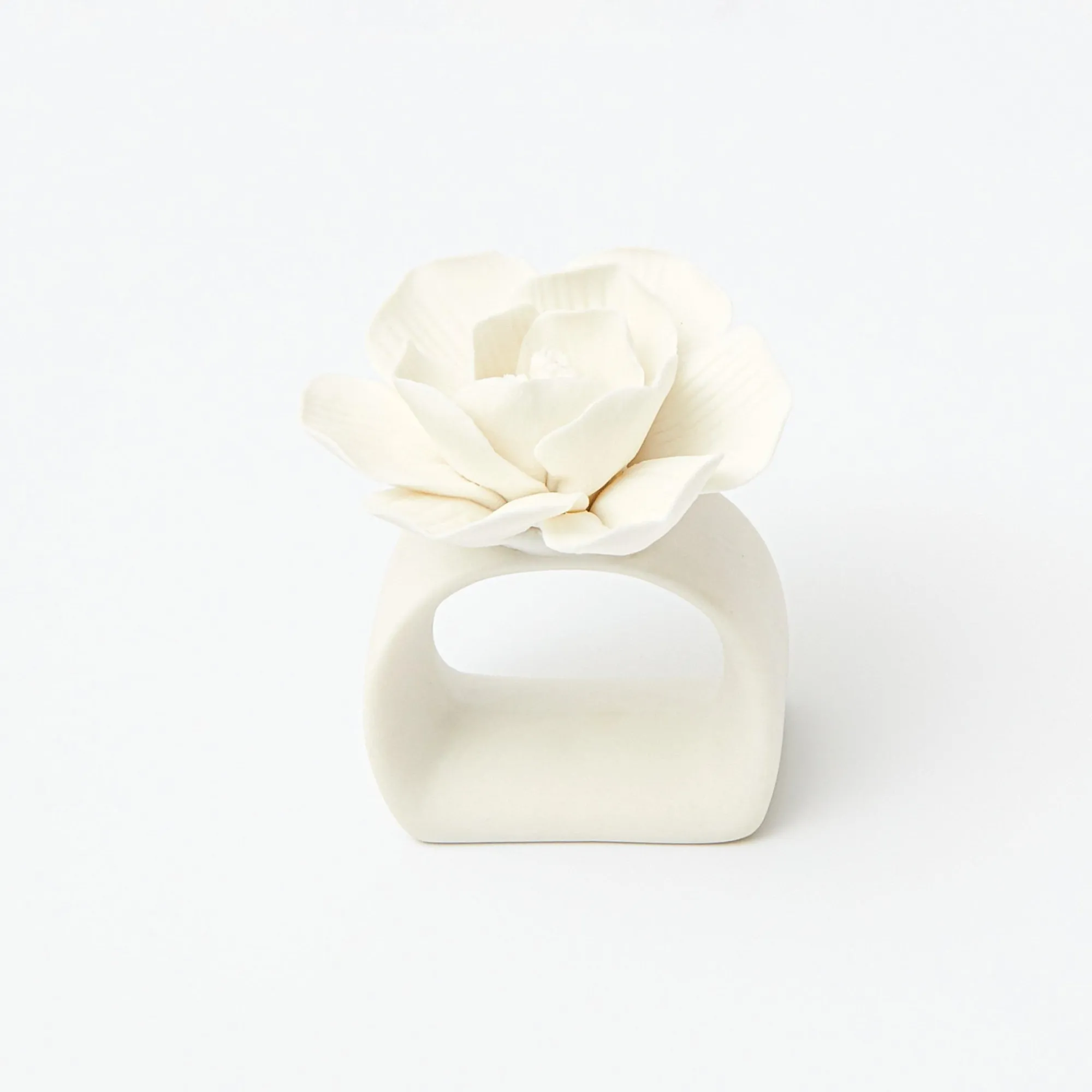 fiore_porcelain_napkin_ri_10.webp Shop Fiore Porcelain Napkin Rings (Set Of 4) Napkin Rings, Bows & Wreaths