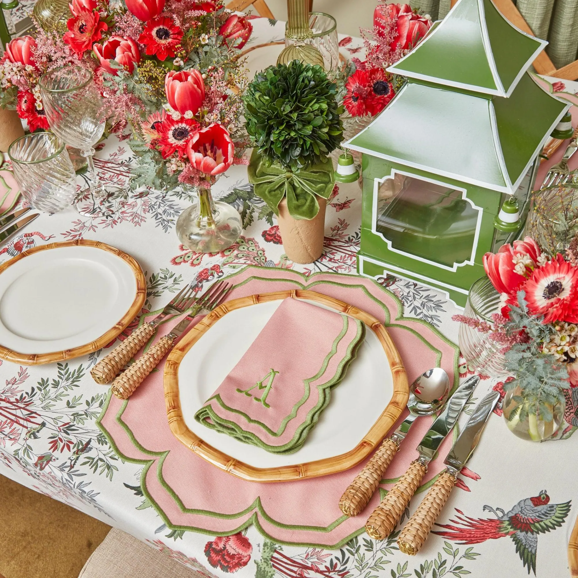 fleur_pink_napkins_set_of_16.webp Hot Fleur Pink Napkins (Set Of 4) Napkins