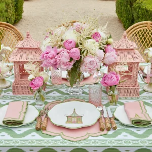 Fashion Fleur Pink Placemats & Napkins (Set Of 4) Table Linen Sets