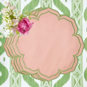 New Fleur Pink Placemats (Set Of 4) Placemats