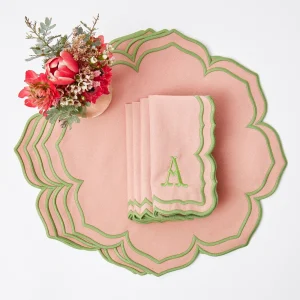 New Fleur Pink Placemats (Set Of 4) Placemats