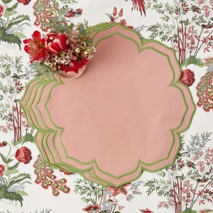 New Fleur Pink Placemats (Set Of 4) Placemats