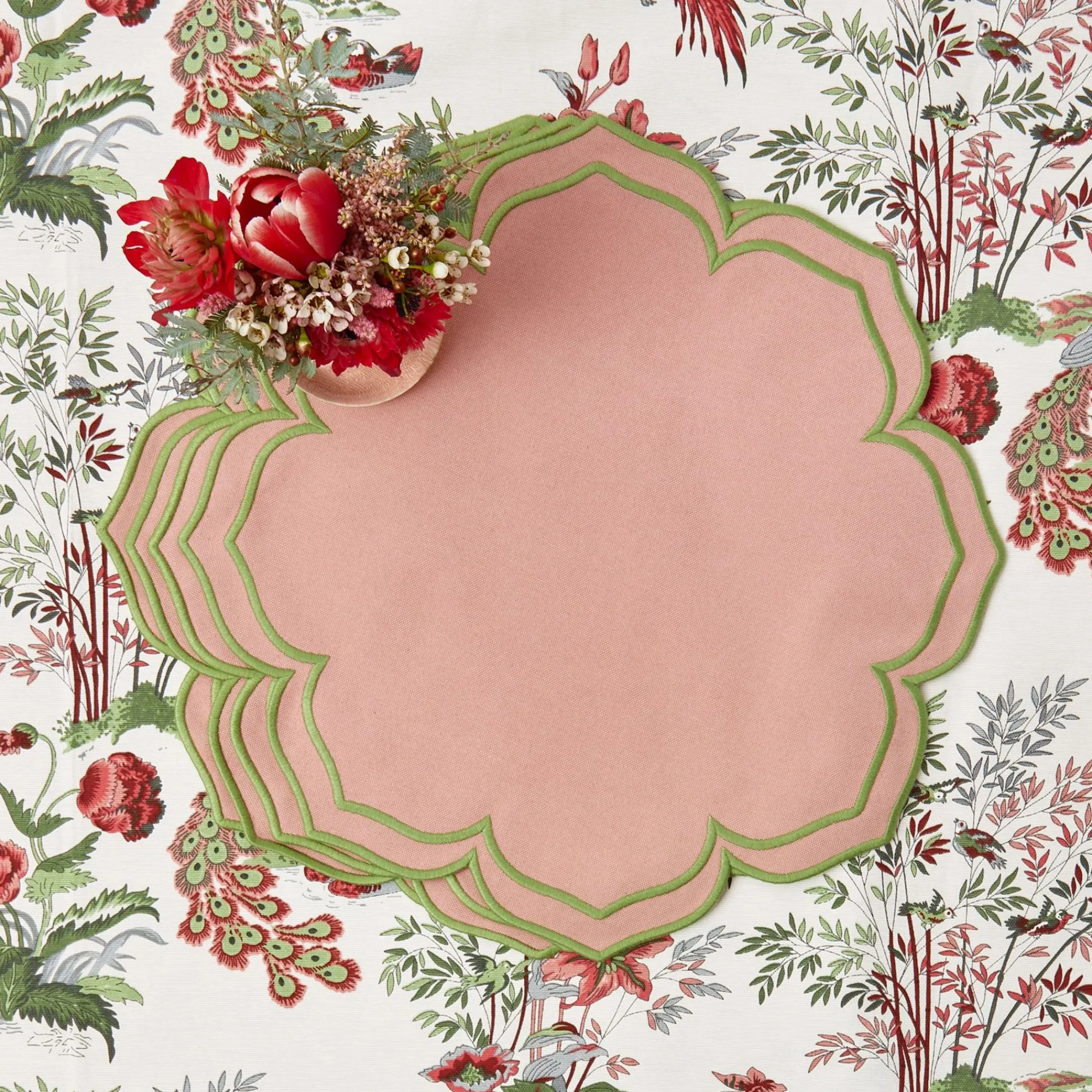 fleur_pink_placemats_set__5.webp New Fleur Pink Placemats (Set Of 4) Placemats
