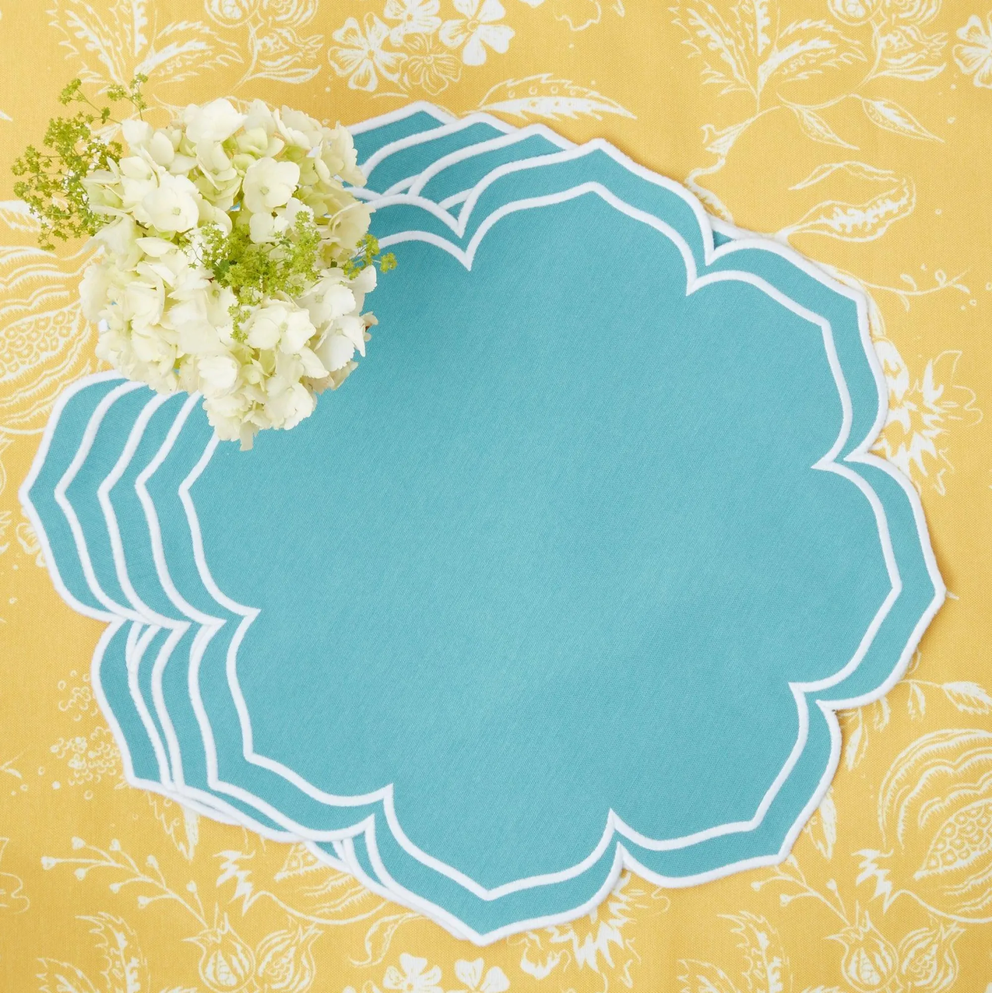 fleur_turquoise_placemats_0.webp Flash Sale Fleur Turquoise Placemats (Set Of 4) Placemats