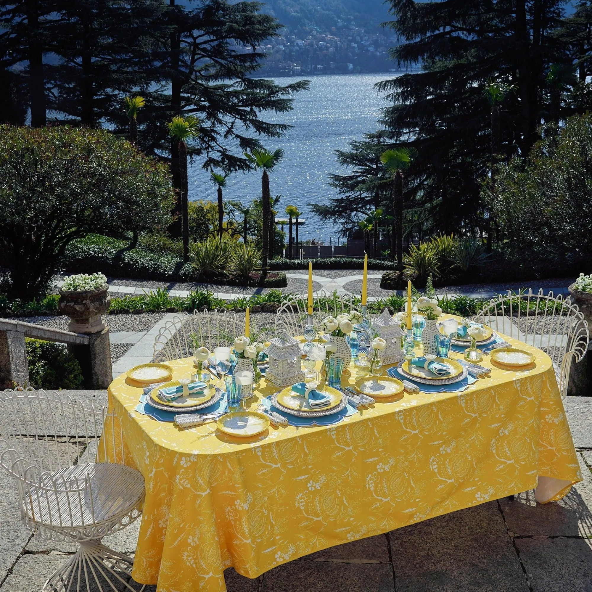 fleur_turquoise_placemats_4.webp Flash Sale Fleur Turquoise Placemats (Set Of 4) Placemats