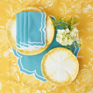Flash Sale Fleur Turquoise Placemats (Set Of 4) Placemats