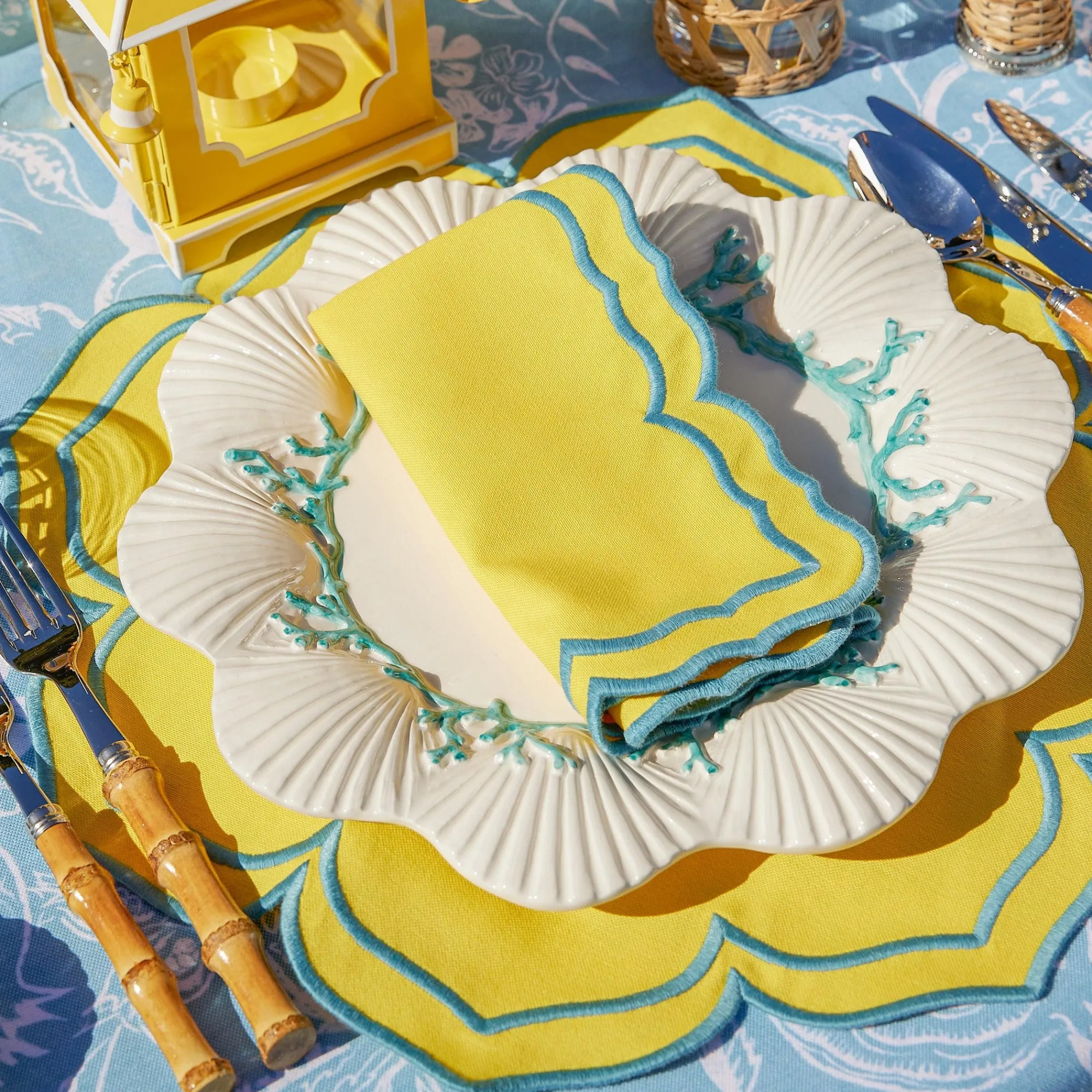 fleur_yellow_placemats_se_9.webp Hot Fleur Yellow Placemats (Set Of 4) Placemats