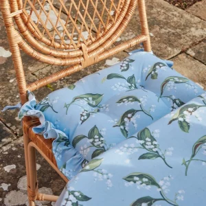 Best Sale Frilled Lily Of The Valley Seat Pad Cushion (Set Of 4) Cushions