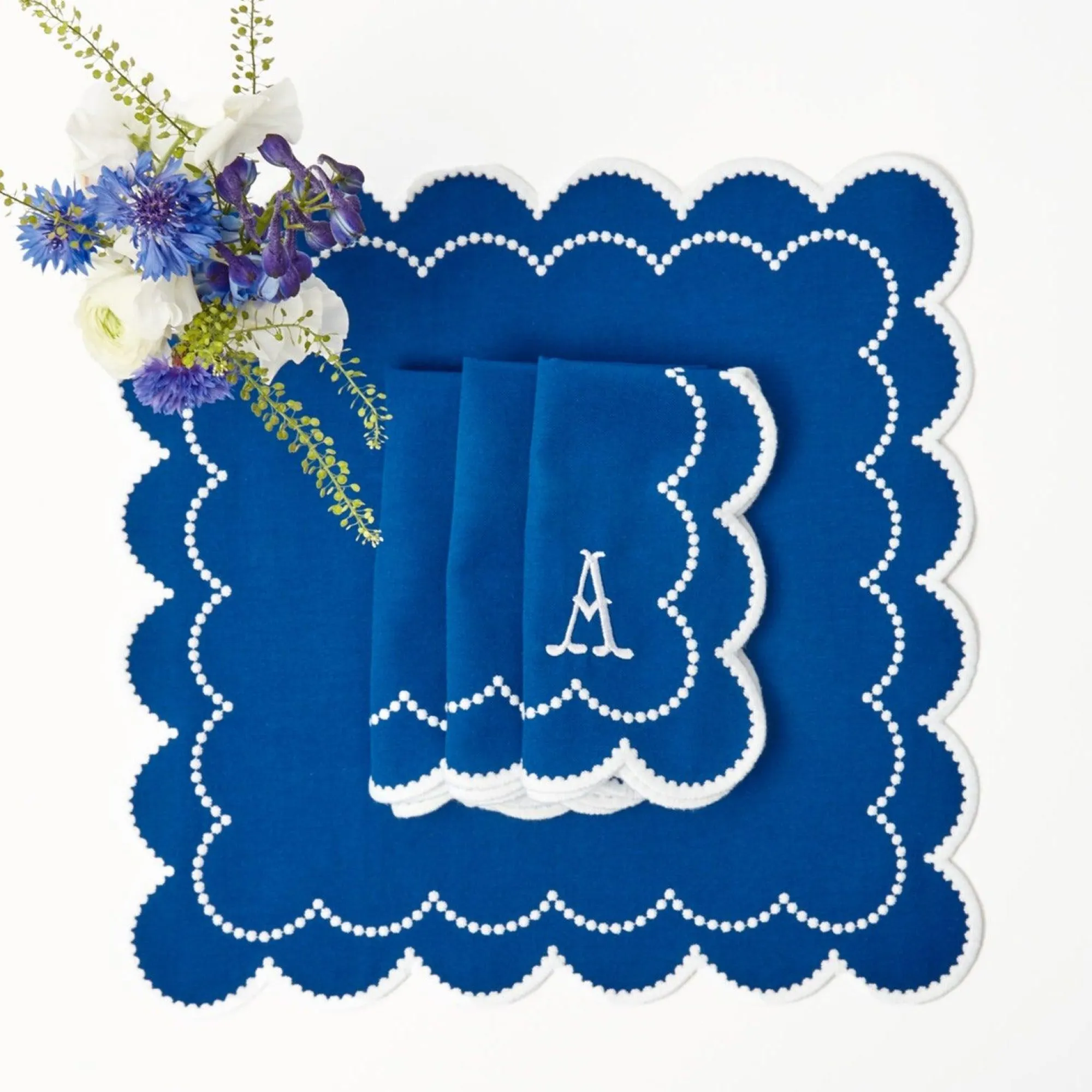 gabrielle_blue_napkins_se_0.webp Flash Sale Gabrielle Blue Napkins (Set Of 4) Napkins