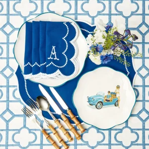 Flash Sale Gabrielle Blue Napkins (Set Of 4) Napkins