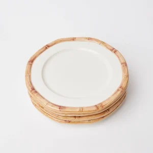 Cheap Geometric Bamboo Starter Plate Starter Plates