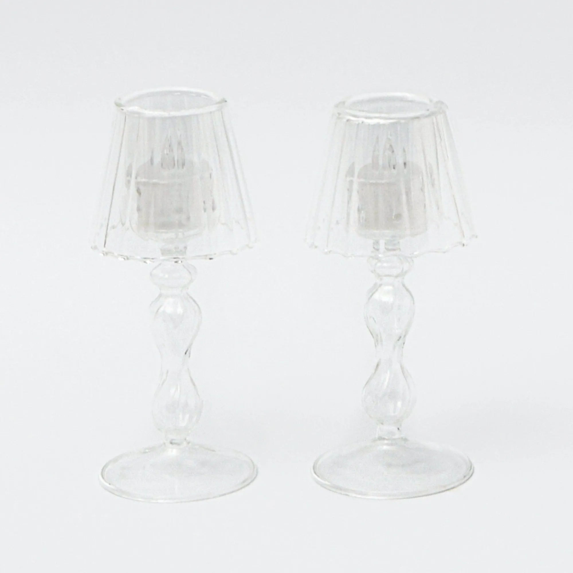 glass_lantern_tea_light_h_0-2.webp Online Glass Lantern Tea Light Holder (Pair) - 18Cm Candle Holders