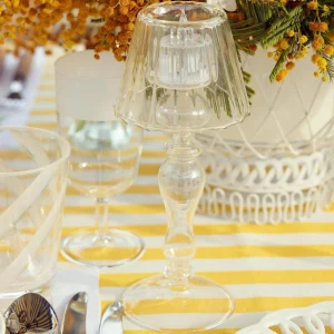 Shop Glass Lantern Tea Light Holder (Pair) - 24Cm Pagodas & Lanterns