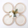 Cheap Gold Garland Starter Plates (Set Of 4) Crockery Sets