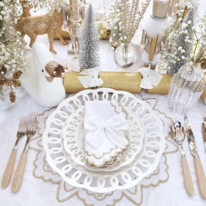 Flash Sale Gold Snowflake Napkins (Set Of 4) Napkins