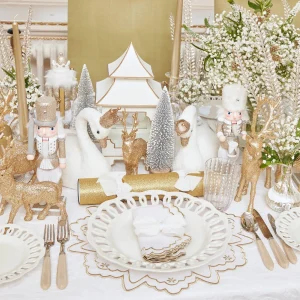 Flash Sale Gold Snowflake Napkins (Set Of 4) Napkins