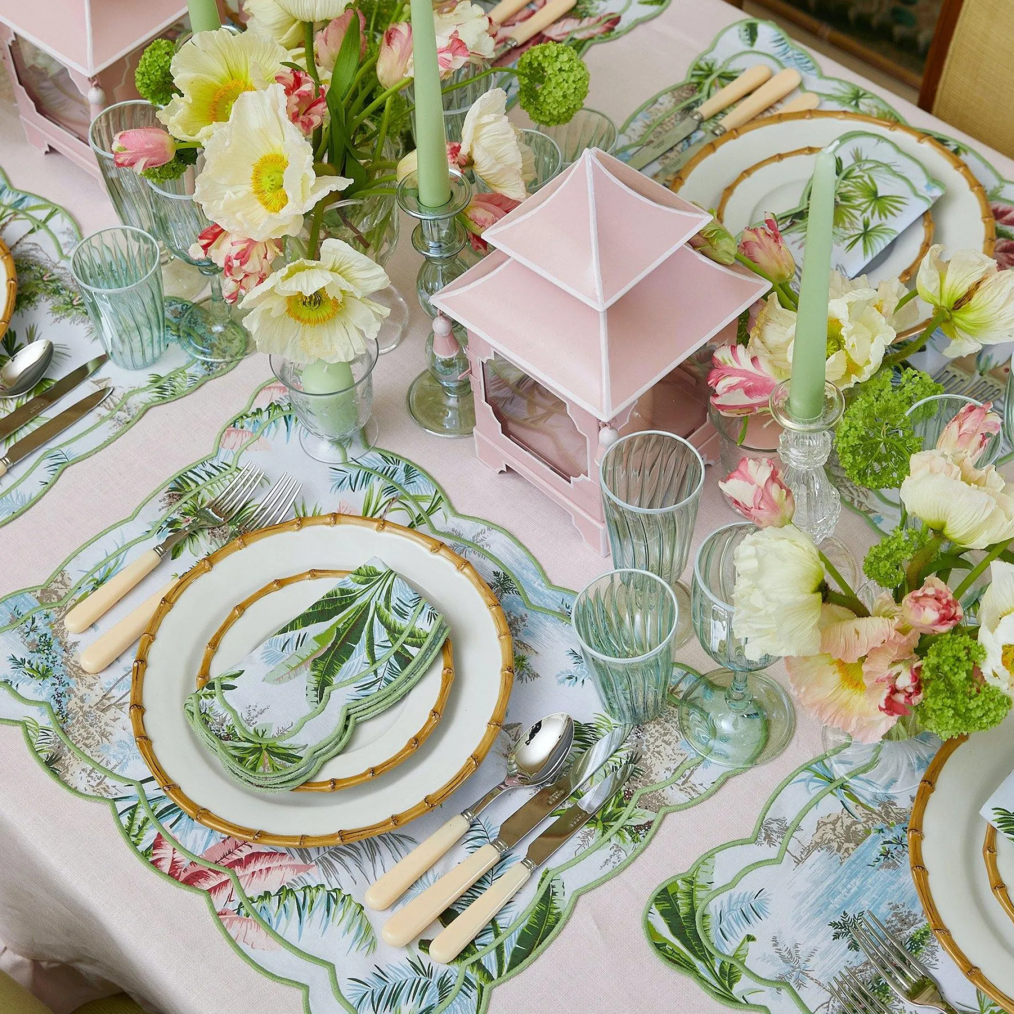 green__white_rim_water_gl_14.webp Online Green & White Rim Water Glasses (Set Of 4) Glasses