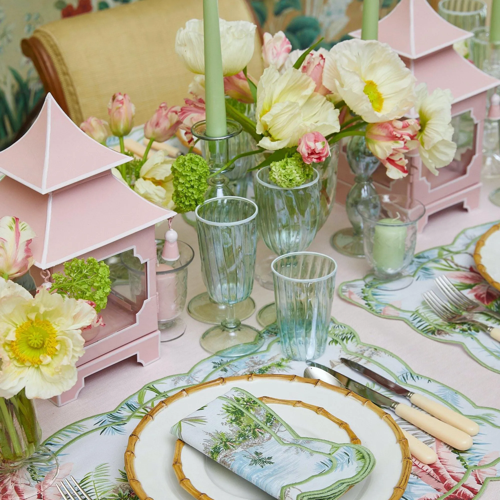 green__white_rim_water_gl_17.webp Online Green & White Rim Water Glasses (Set Of 4) Glasses