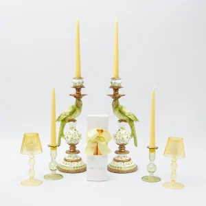 Cheap Green & Yellow Parrot Candlescape Candlescapes
