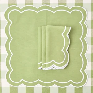 Best Green Applique Napkins (Set Of 4) Napkins