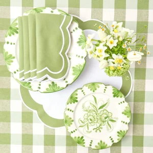 Best Green Applique Napkins (Set Of 4) Napkins