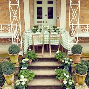 Flash Sale Green Gingham Tablecloth Tablecloths