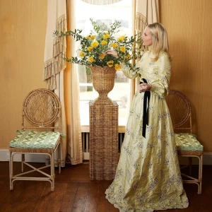 New Green Ikat Seat Pad Cushion Cushions