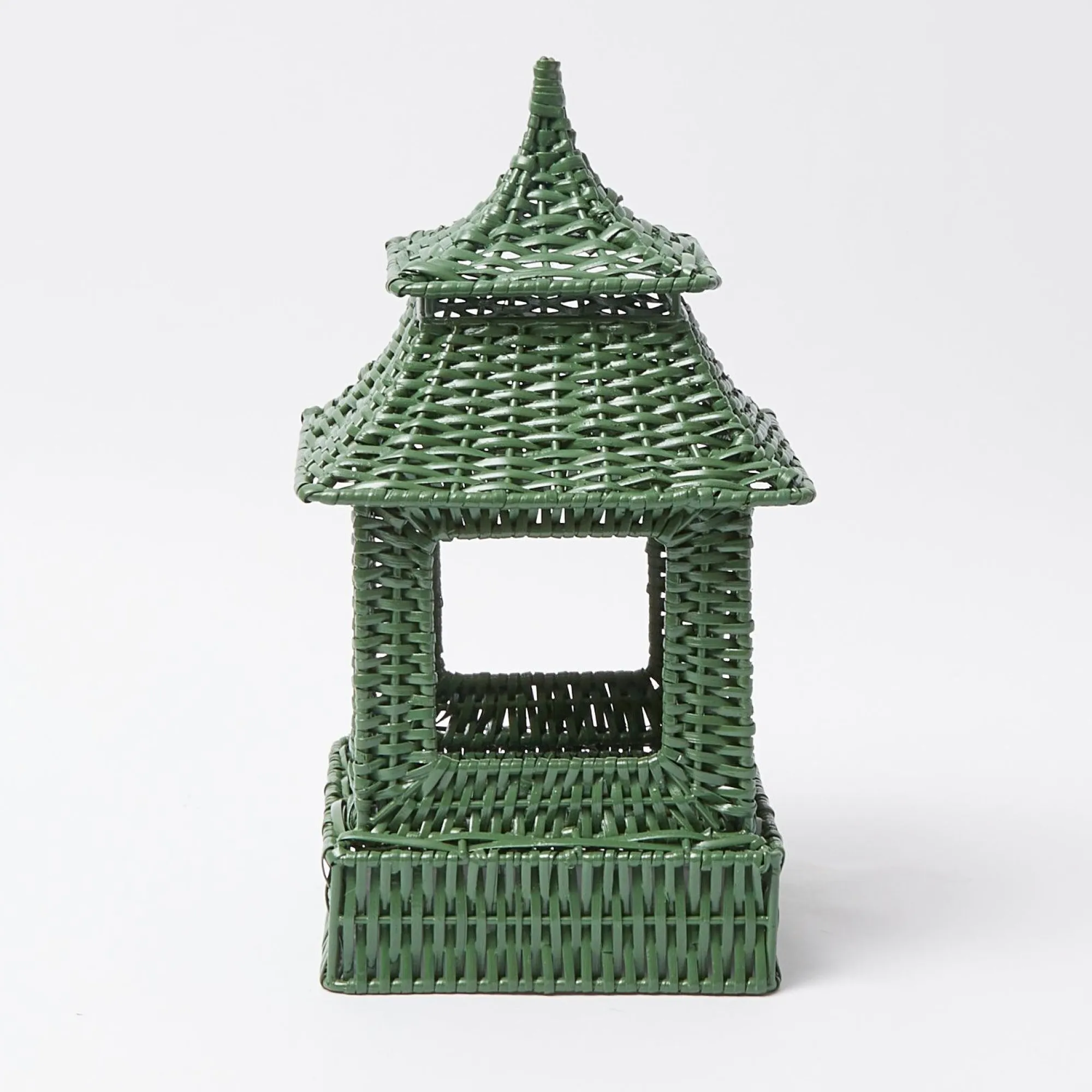 green_rattan_pagoda_lante_0-1.webp Fashion Green Rattan Pagoda Lantern Pagodas & Lanterns