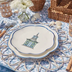 Best Green Scalloped Pagoda Starter Plate Starter Plates