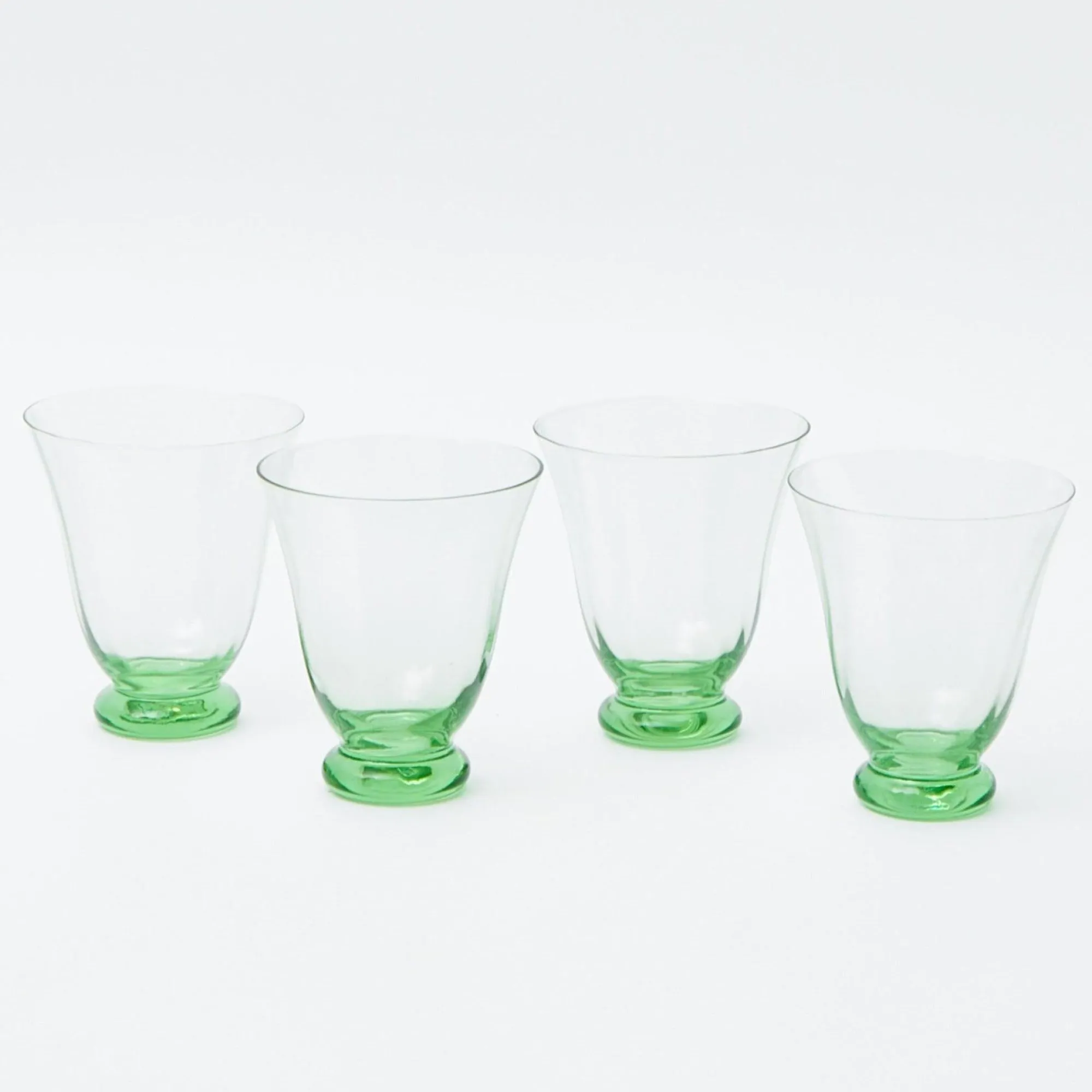 green_tulip_water_glass_s_4.webp Cheap Green Tulip Water Glass (Set Of 4) Glasses