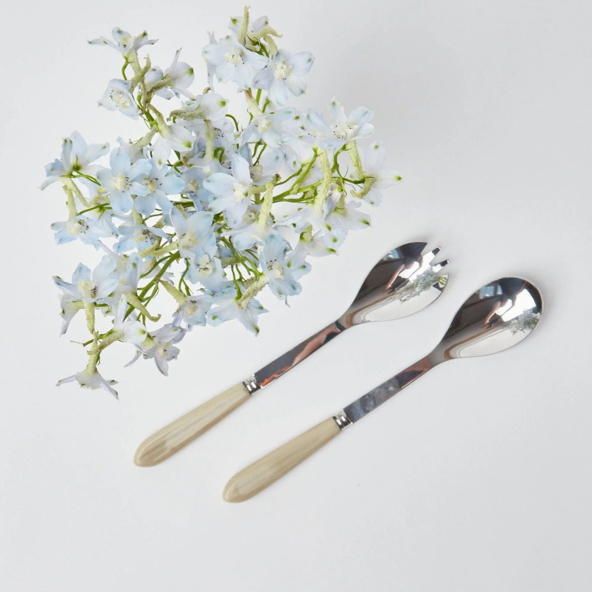 grey_horn_salad_servers_0.webp Discount Grey Horn Salad Servers Serving Cutlery