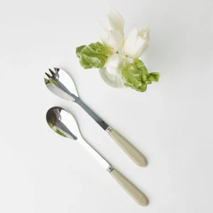 Store Grey Horn Salad Servers Cutlery Sets