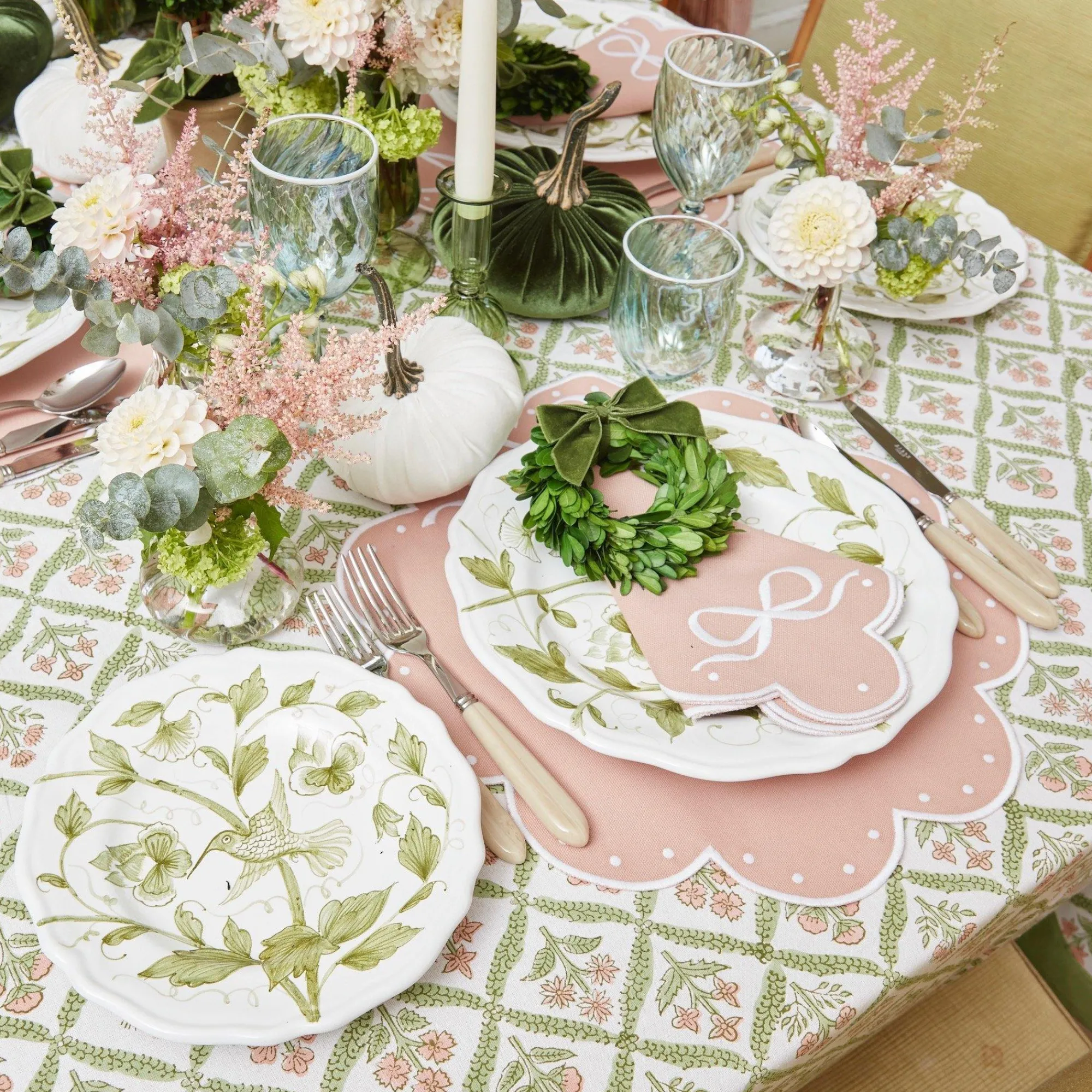 hand_painted_hummingbird__13.webp Online Hand Painted Hummingbird Starter Plate Starter Plates