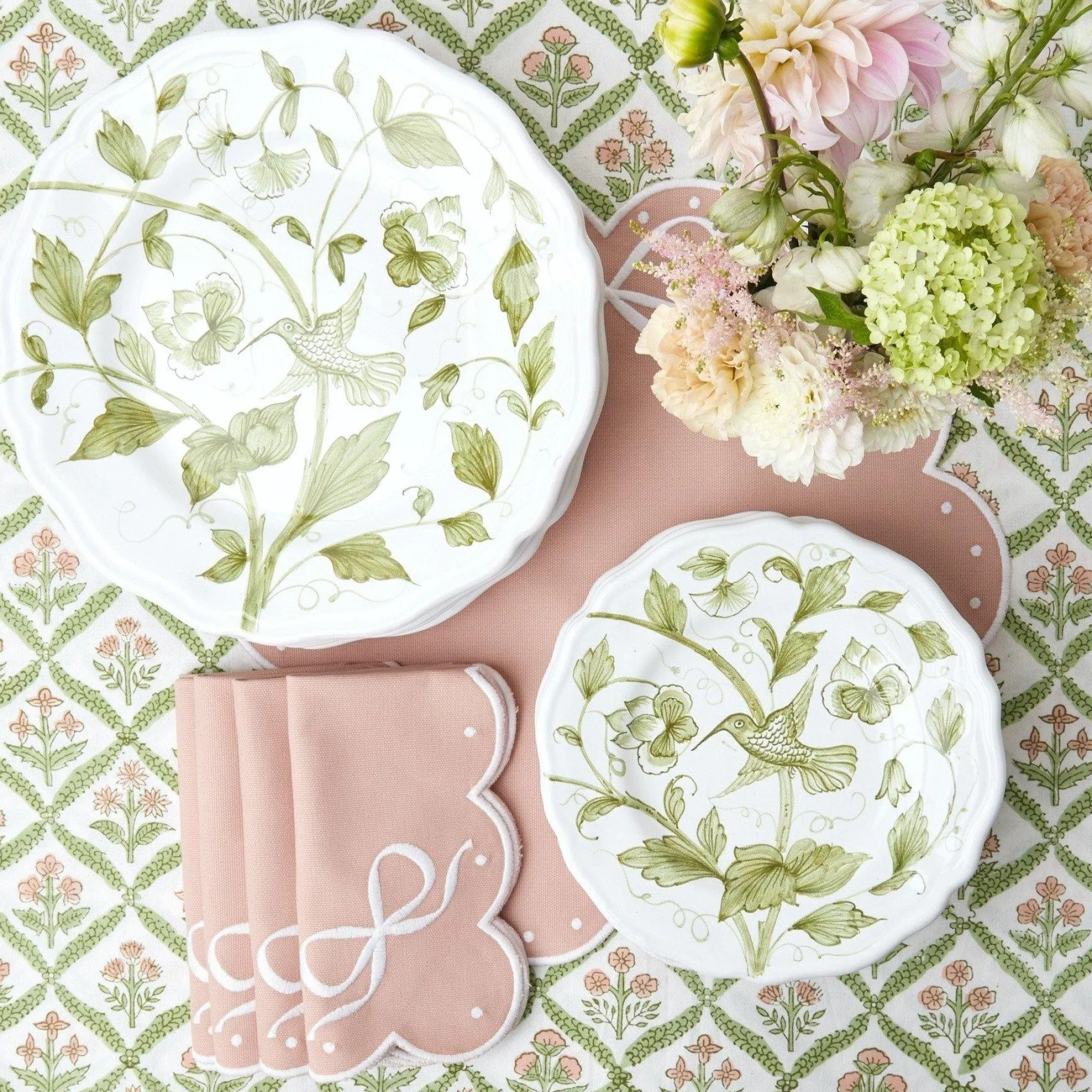 hand_painted_hummingbird__23-1.webp Shop Hand Painted Hummingbird Dinner Plate Dinner Plates